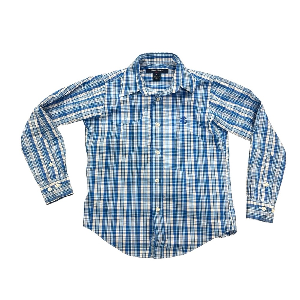 Brooks Brothers Oxford Set of 2 Shirts Check‎ Long-Sleeve Button-Down Size Small